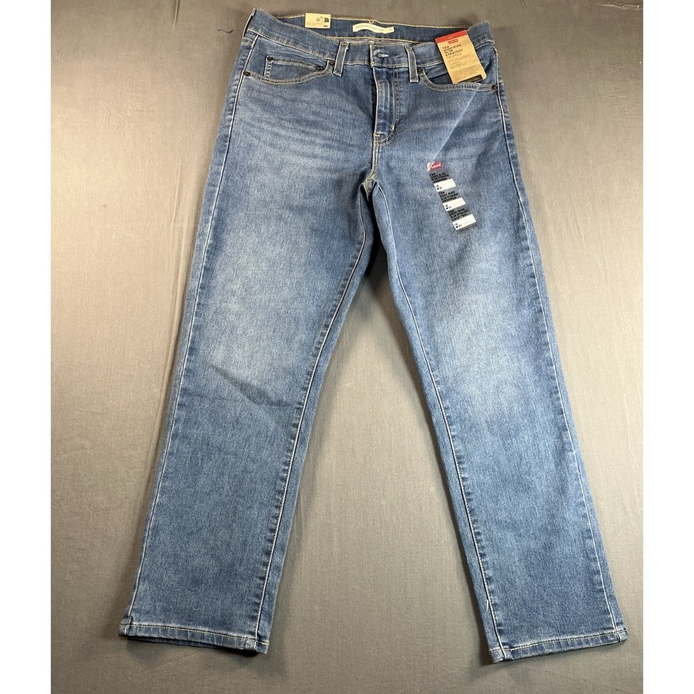 Levis 724 High-Rise Slim Straight Cropped Jeans sz 12/W31 New With Tags